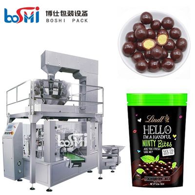 Premade Zipper Bag Rice Sugar Grain 8 Station Rotary Packing Machine Automatic