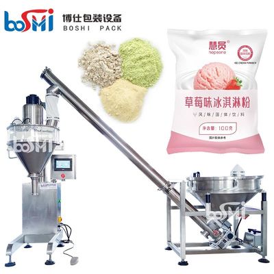 Semi Automatic Auger Screw Filler Flour Maize Powder Food Powder Filling Machine