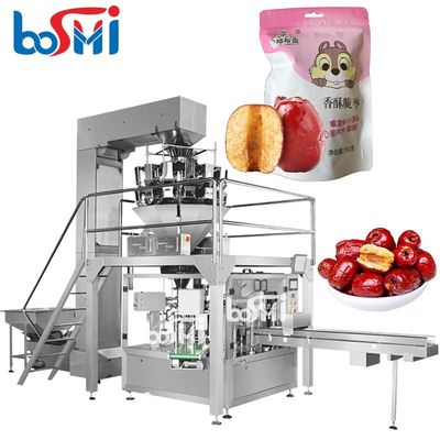 Automatic Gummy Bear Soft Candy Snack Chips Cracker Standup Pouch Bag Given Packing Machine