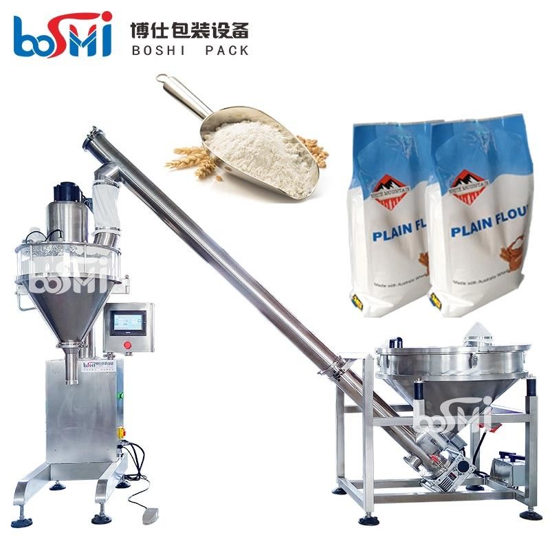 250g 500g 1kg Milk Powder Filling Machine Semi Automatic With PLC Control