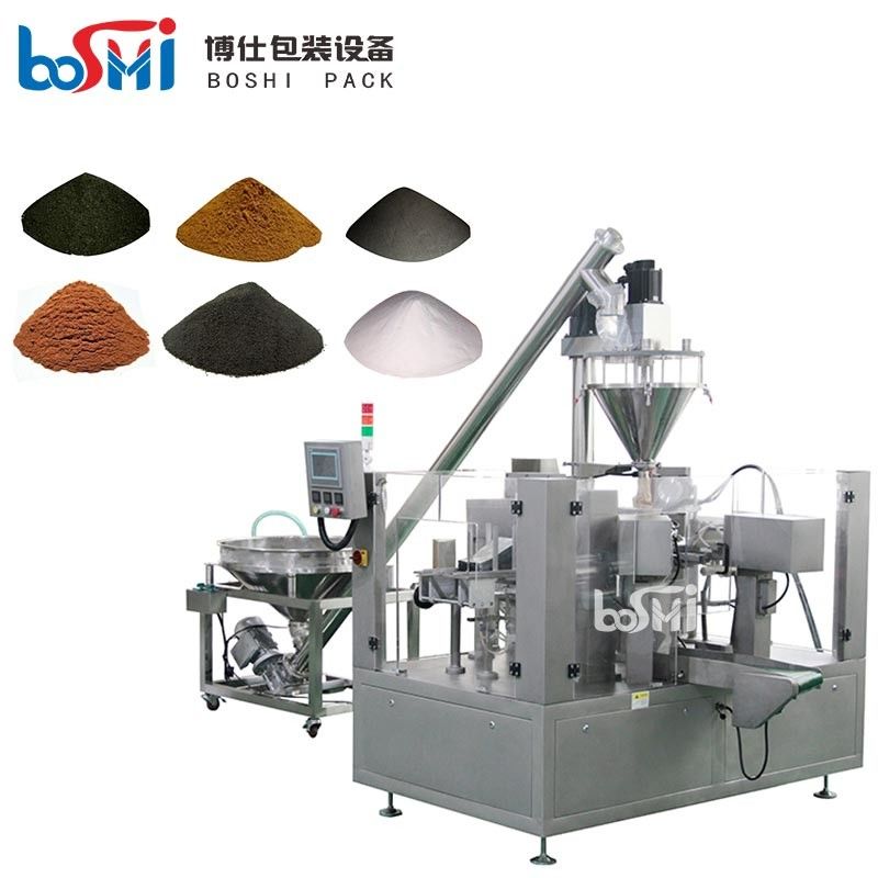 Chemicals Premade Pouch Packaging Machine With PLC Control