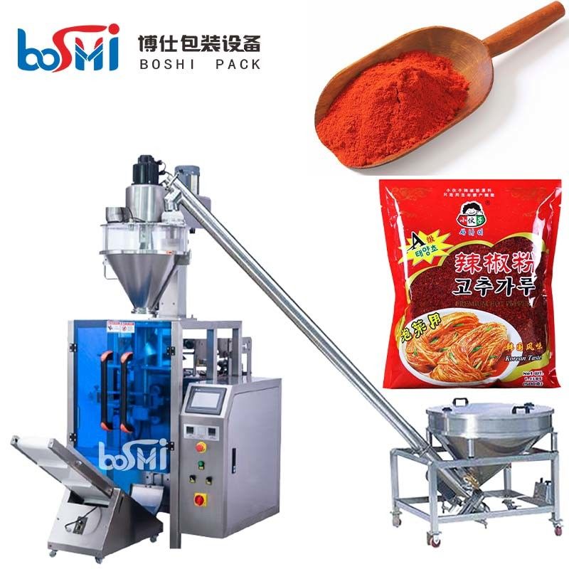 200g 500g Flour Spice Powder Packaging Machine With Automatic Feeding Scale Filling