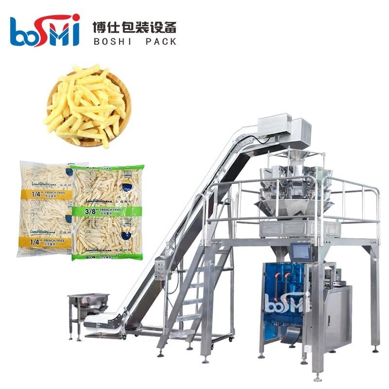 Automatic Frozen Food Packing Machine For Frozen French Fries Frozen Potato Chips