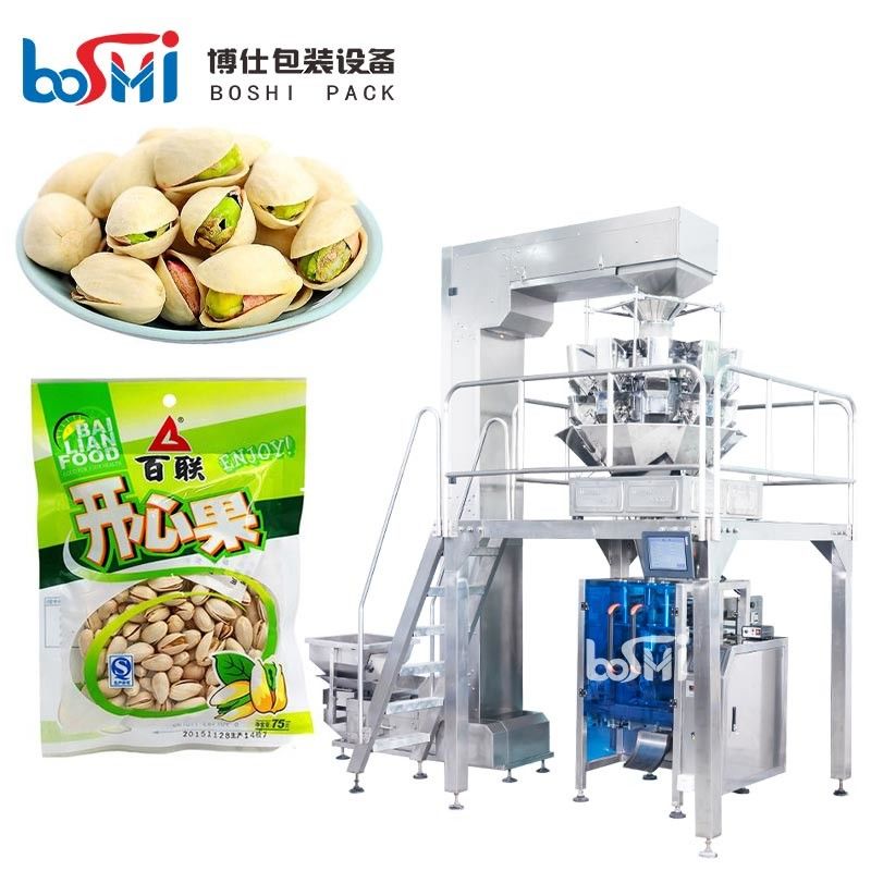 Auto Snack Packing Machine , Pistachio Packing Machine With Filling Sealing Printing