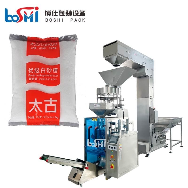 Volumetric Cup Granule Pouch Packing Machine For Sugar Salt Grain