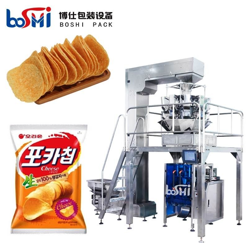 Corn Chips Snack Automatic Bag Weighing And Filling Machine Multifunctional