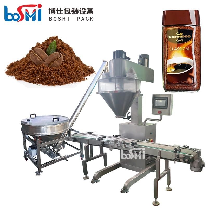 Full Automatic Powder Bagging Equipment , Cocoa Powder Bottle Fill Machine CE certified