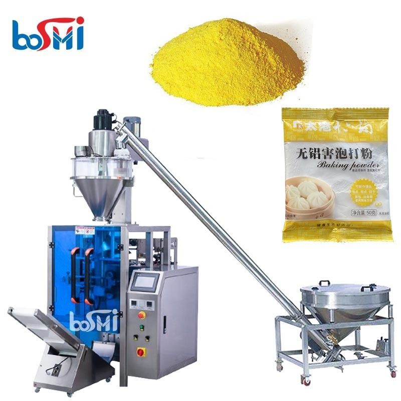 Pillow Bag Sealing Corn Flour Packaging Machine With 180L Hopper