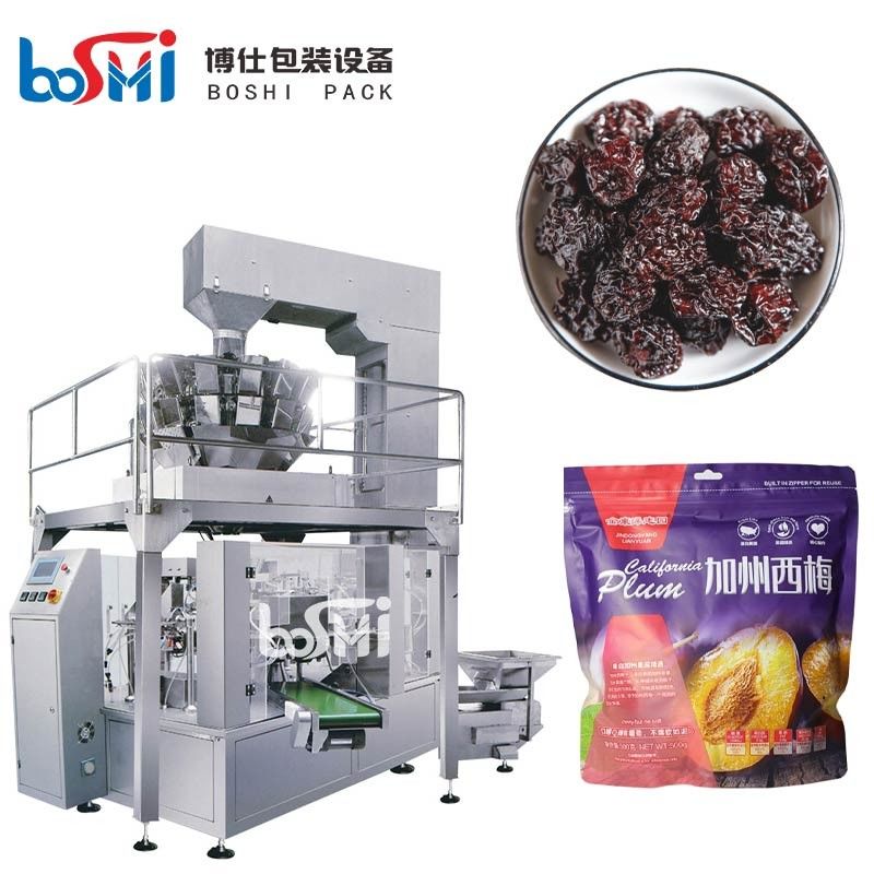 Aluminium Sweet Candy Dried Nuts Peanut Packing Machine With Zipper