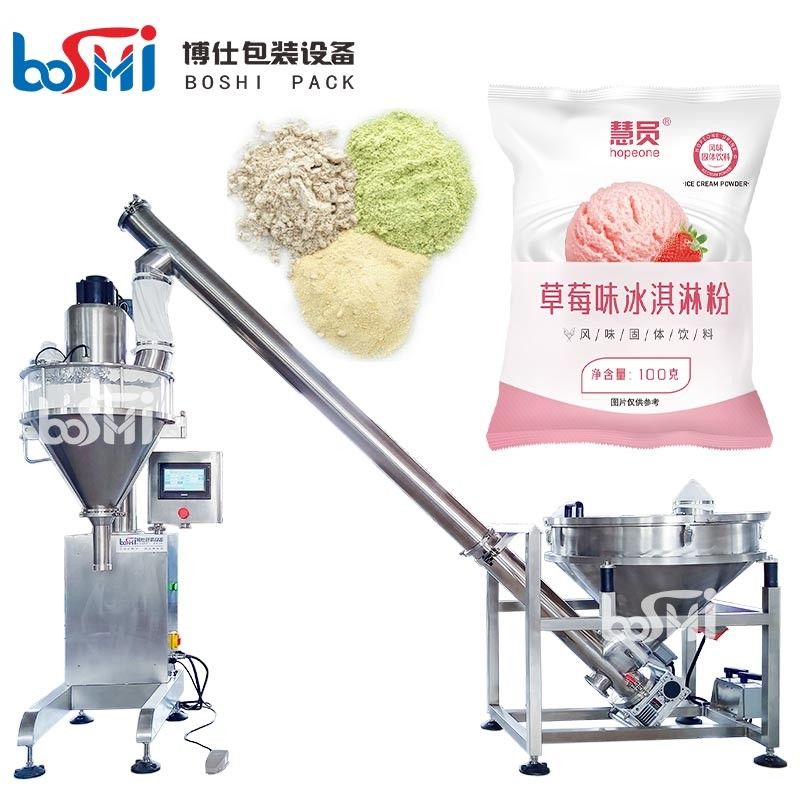 Semi Automatic Auger Screw Filler Flour Maize Powder Food Powder Filling Machine